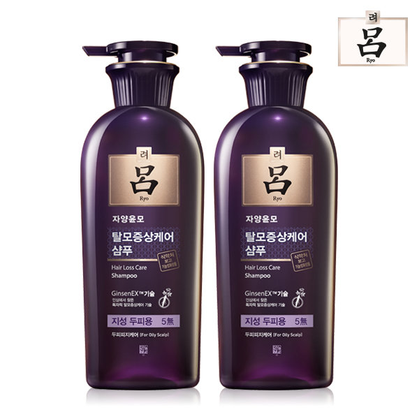 [韓國RYO 呂] 呂 滋養韌髮洗髮精 400ML X2 油性髮質適用(紫)