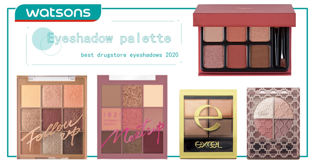 屈臣氏上半年眼影盤熱銷榜單top 5 Mit彩妝1028 Heme連年上榜 Excel Visee最夯 Line購物