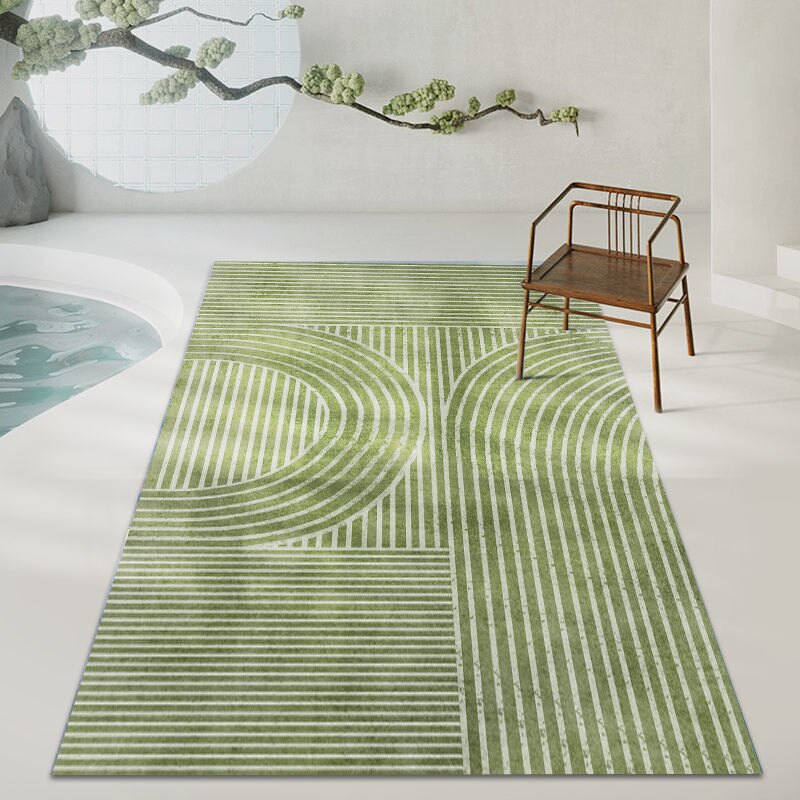 INS風抽象地毯原創設計北歐現代簡約臥室床邊客廳墊線條少女地墊【麥兜精品】