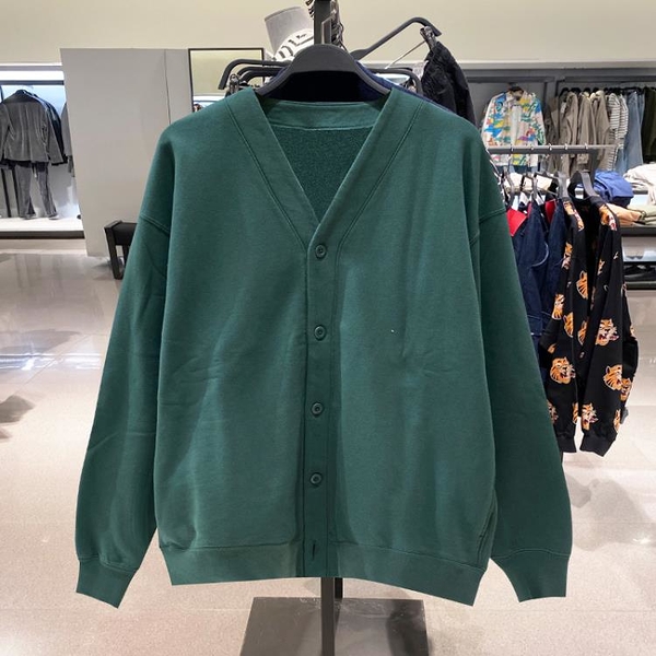 zara mjarat男裝2022秋冬新款v領上衣休閒寬松開衫衛衣6453520401
