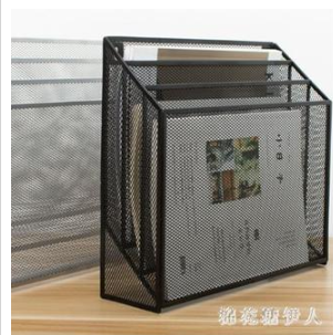 壁掛式文件架報刊架雜志欄鐵藝A4展示架掛墻分類整理資