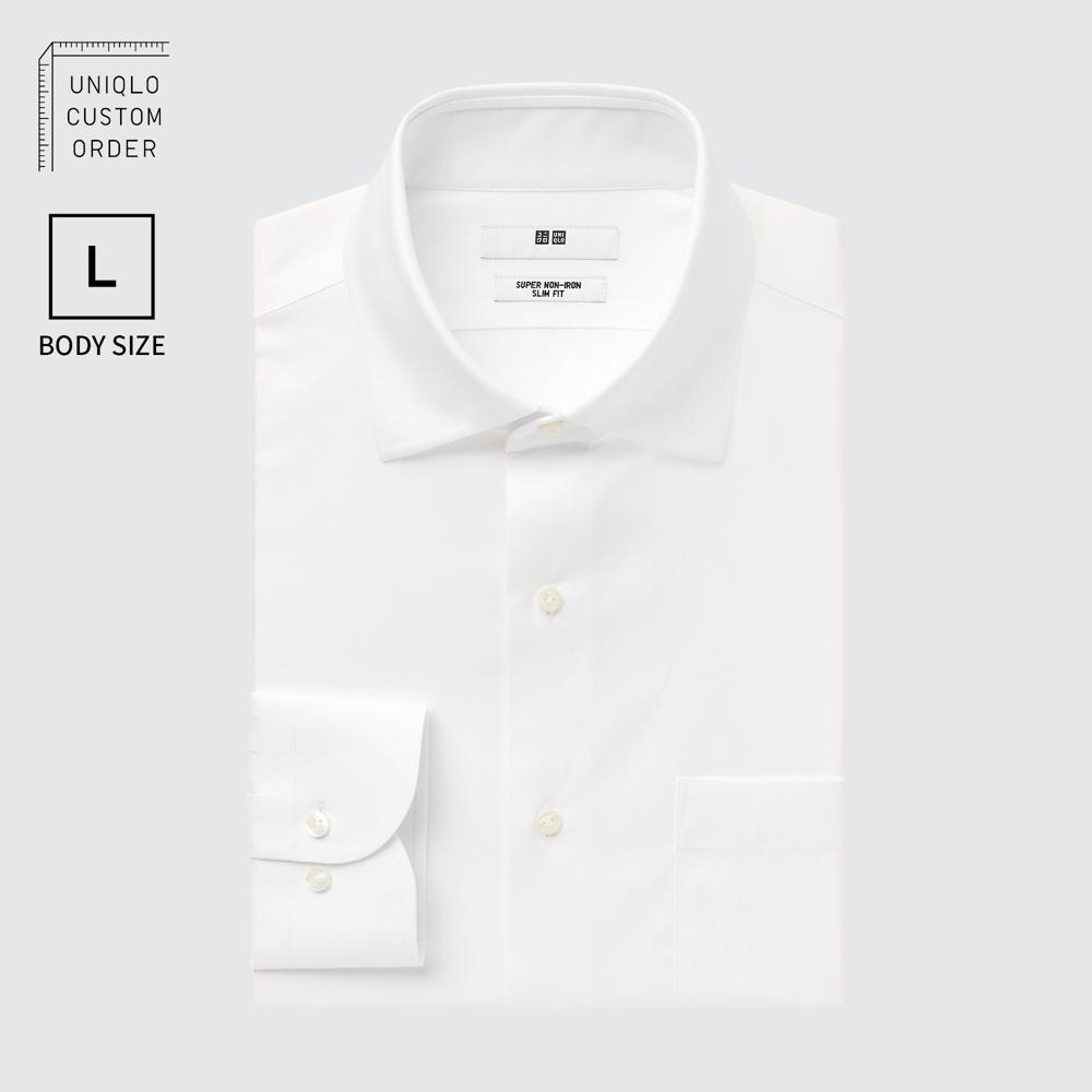 特級抗皺Slim Fit襯衫 （長袖） 尺寸：L （半寬角領）