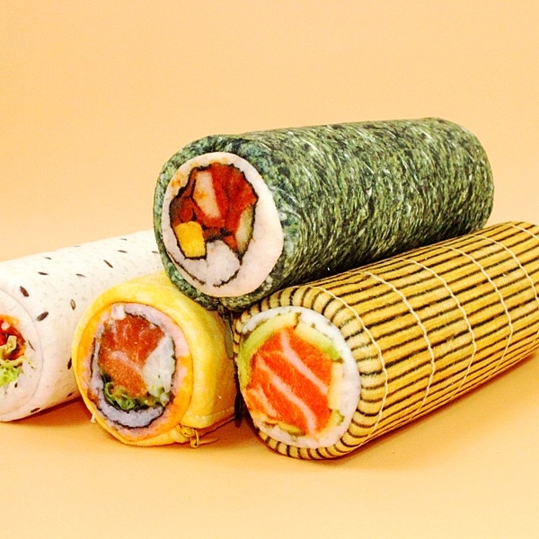 韓國童趣可愛飯團君學生筆袋仿真壽司零錢包創意搞怪文具盒文具袋