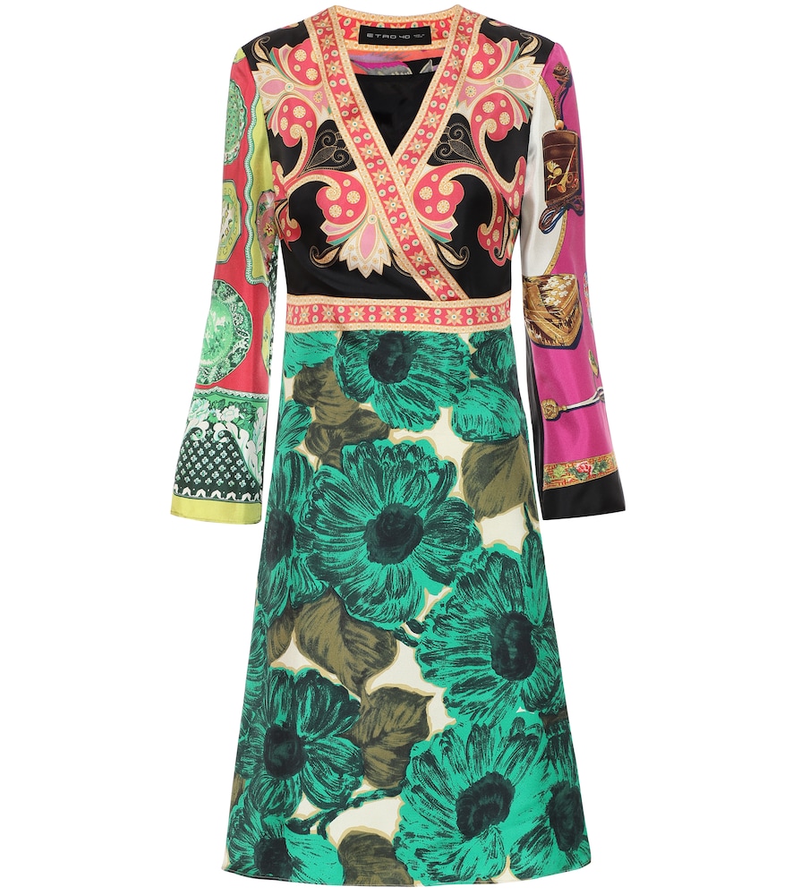 Evoke a '70s mood when donning this printed minidress from Etro.