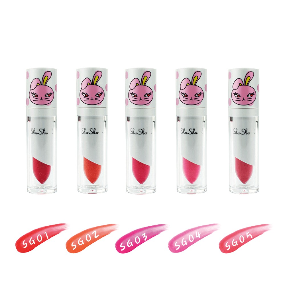 ShuShuPaint咻咻兔 花漾女孩天然QQ唇蜜(5色) 韓國原裝進口