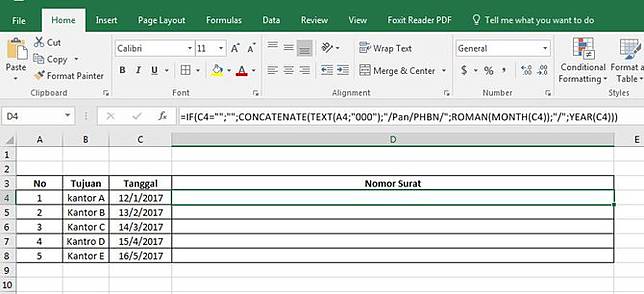 Cara Membuat Nomor Surat Berformat Secara Otomatis Di Excel Permudah Pekerjaan Merdeka Com Line Today