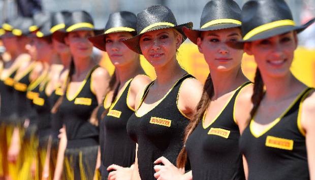 Aksi F1 Ladies di Hungaria Grand Prix