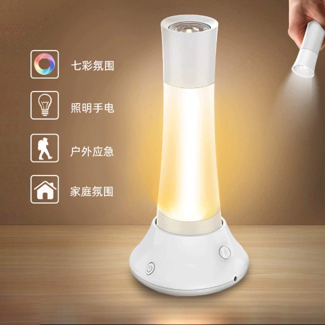多功能體感智慧小夜燈LT001產品特點☆人體感應智慧功能☆智能七彩家居氛圍檯燈☆LED照明手電筒產品規格品牌：Kamera 佳美能品名：多功能體感智慧小夜燈LT001顏色：白外型尺寸：18x8x5 c