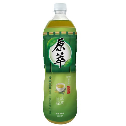 ◆ 嚴選日本進口抹茶 ◆ 百分百無香料 品名 : 原萃日式綠茶 品牌 : 原萃 商品種類 : 茶飲 食用方式 : 開罐即飲 內容物成份 : 水、茶葉萃取物(綠茶)、維生素C鈉鹽(抗氧化劑)、抹茶、碳酸