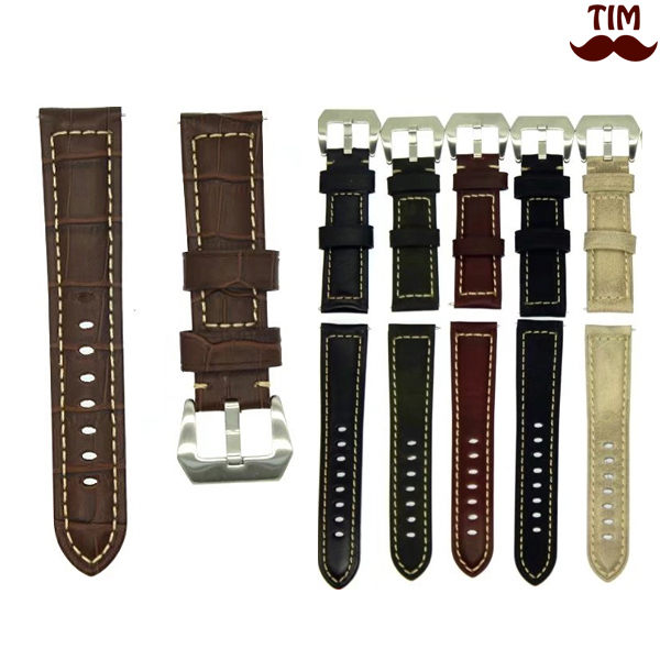 ● 商務車線錶帶n● 皮質 22mm