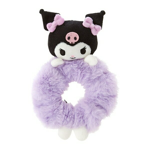 【震撼精品百貨】酷洛米_Kuromi~Sanrio 日本SANRIO三麗鷗 酷洛米 絨毛玩偶大腸圈 髮圈 髮束-紫*46933