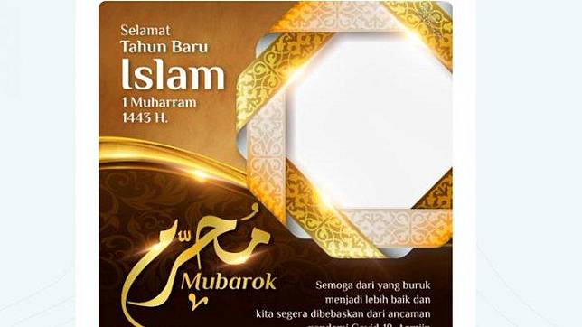 20 Link Twibbon Selamat Tahun Baru Islam 1 Muharram 1443 H Jatuh Pada Selasa 10 Agustus 2021 Tribunnews Com Line Today