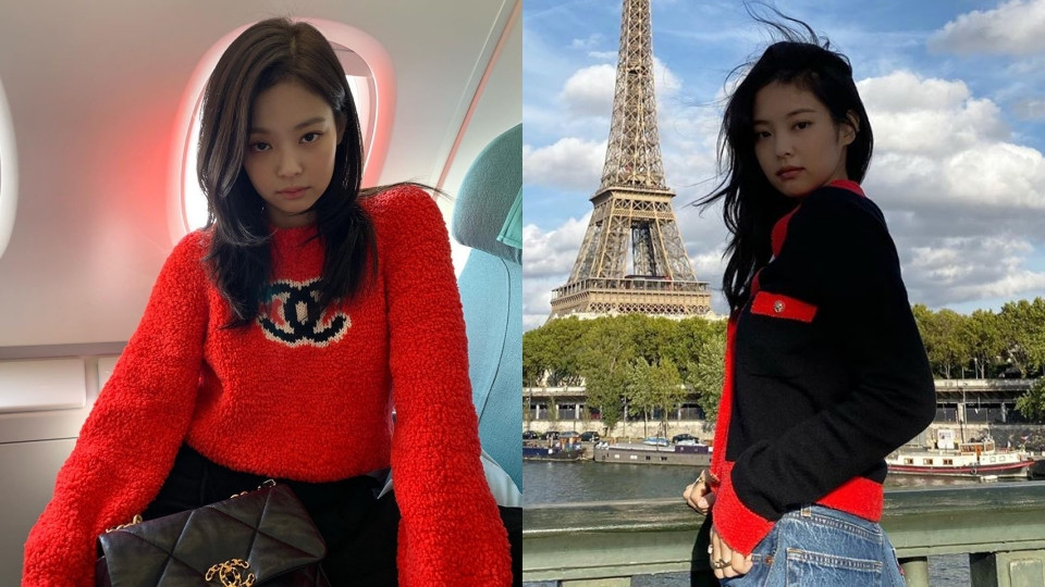 >>右滑圖片看韓星過年「開運紅」穿搭