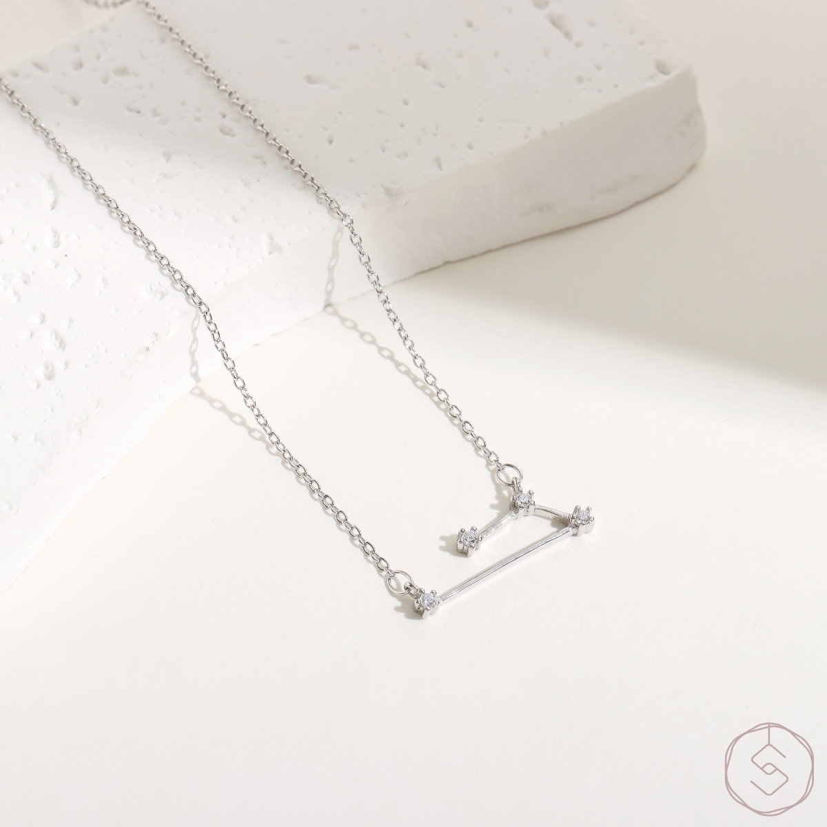 水瓶座 星座純銀項鍊