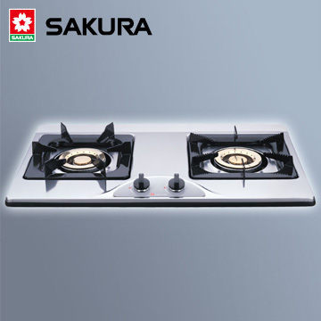 【買BETTER】櫻花瓦斯爐/櫻花牌瓦斯爐 G-252K(天然瓦斯)二口壓電式檯面爐★送6期零利率