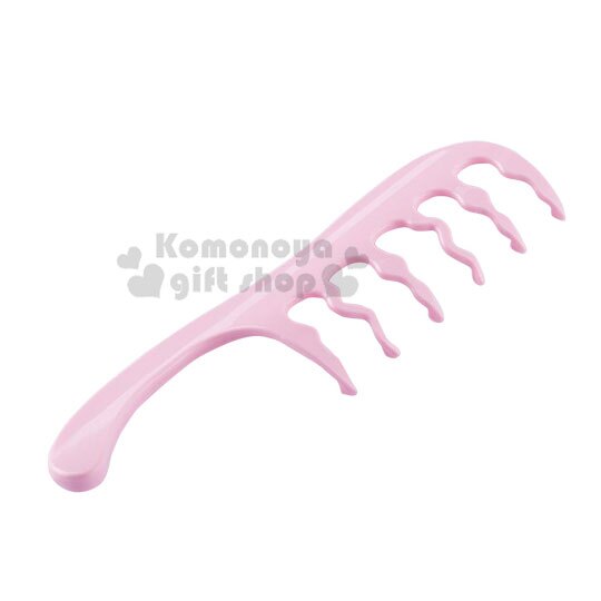 小禮堂 日本貝印 日製蓬鬆手抓感波浪梳《粉》綁髮工具.梳子