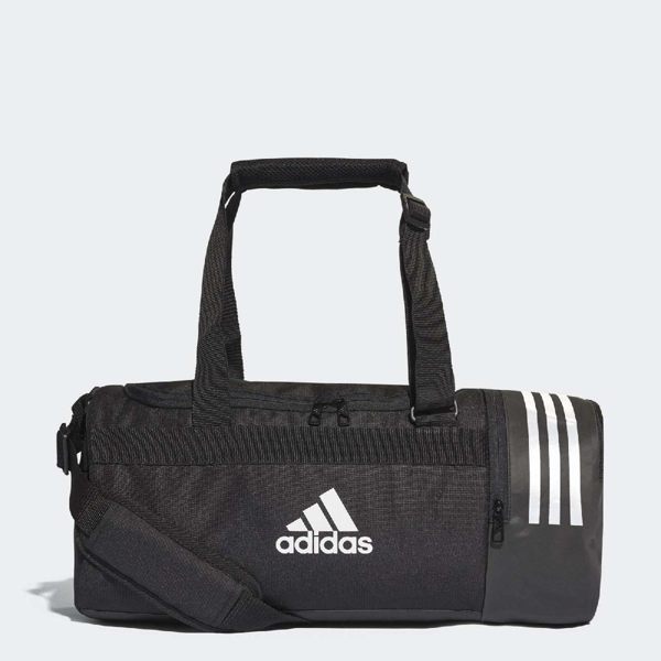 adidas 行李袋 Convertible 3 Stripes Duffel Bag Small 黑 白 水桶包 肩背 斜背 手提皆可 【PUMP306】 CG1532