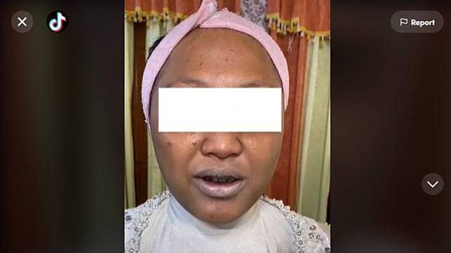 Manglingi! Viral Pengantin Berubah Drastis usai Diria. (TikTok/@auliariaspengantin)