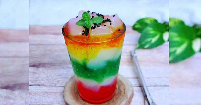 Resep Minuman Segar Es Air Mata Pengantin Warna Warni Okemom Line Today