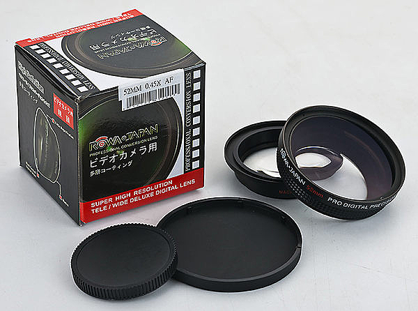 原鏡頭x0.45倍 n變成廣角鏡n後組鏡片為微距鏡n(增加近拍的能力)