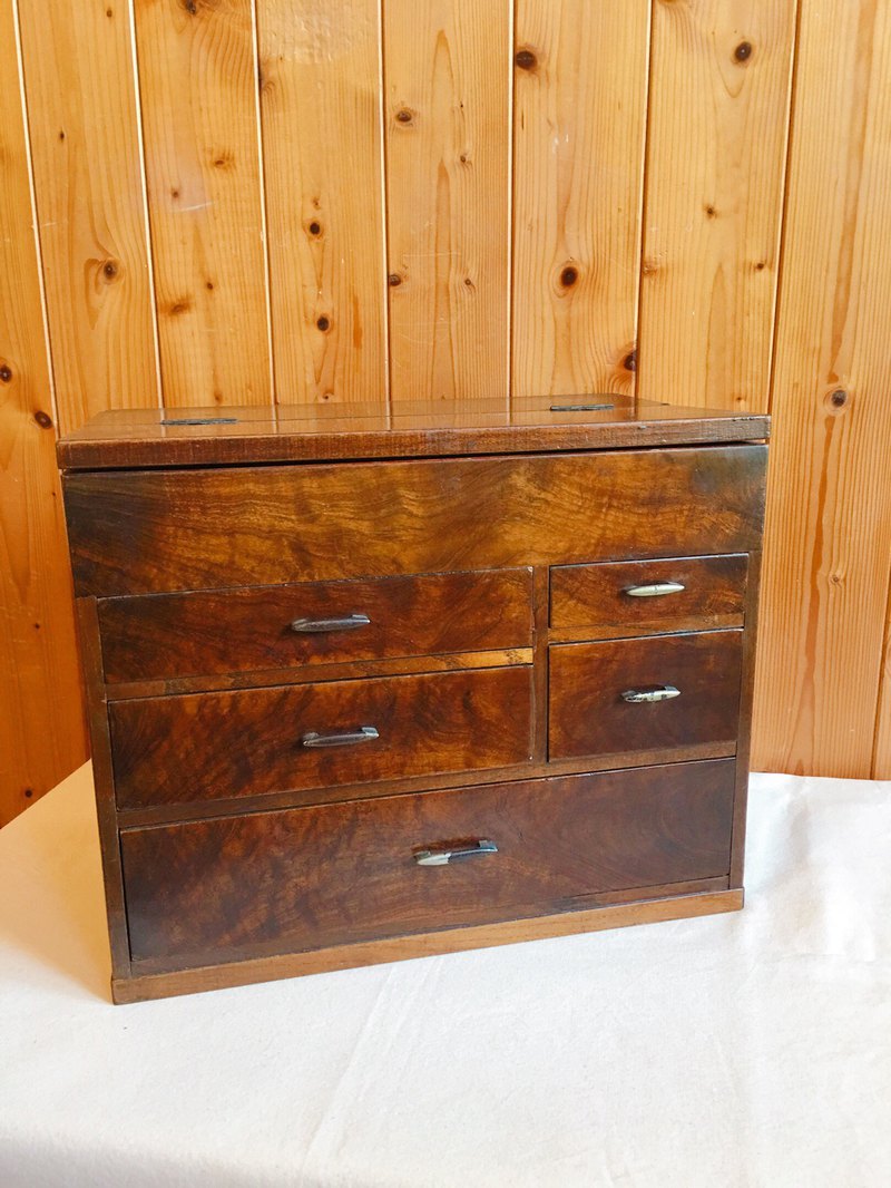 四層六格抽屜式木櫃 收納方便 為早期日本 放置信件/文件/文具的 收納櫃 收納箱 保存良好