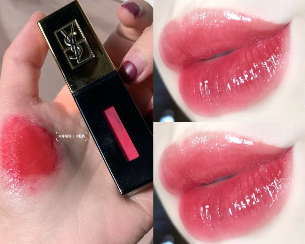 趙露思同款唇膏推薦5：YSL 奢華緞面鏡光唇釉（#12 自由），NT.1300