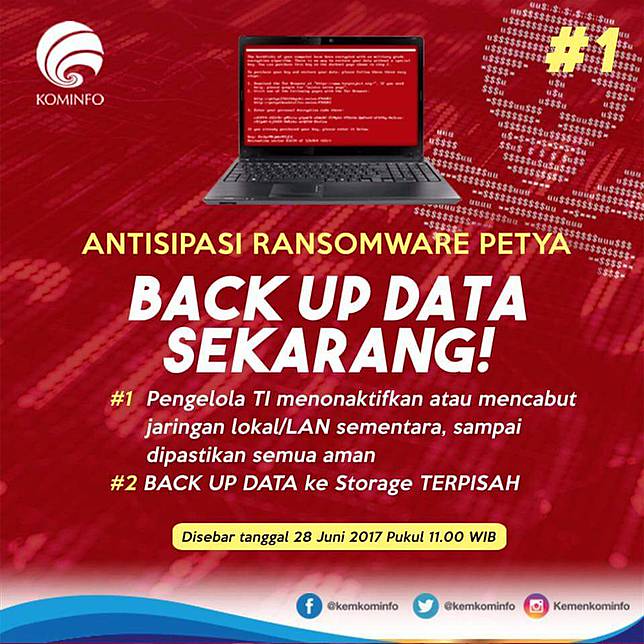 Cegah Petya, Pegawai Kantor Diminta Lakukan Ini Saat Hidupkan PC