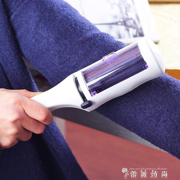 衣物靜電除塵刷干洗刷 刷毛器寵物床單吸毛刷刮毛刷衣服去毛器 薔薇時尚