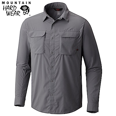 Mountain Hardwear 男款-防曬50快排長袖襯衫-灰色