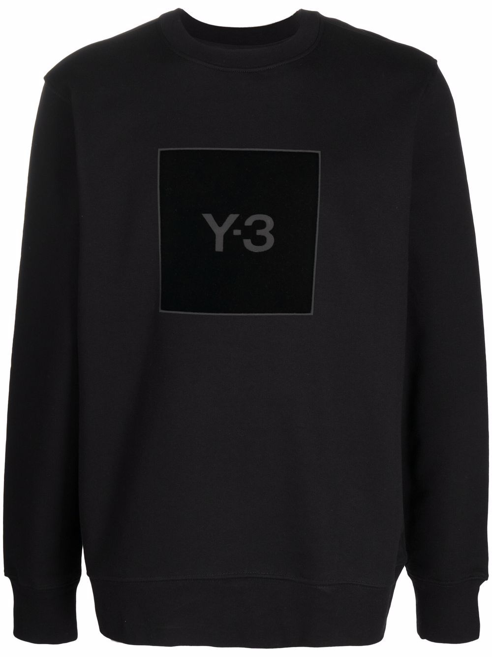 Y-3 - logo-print sweatshirt - men - Cotton - XS - Black