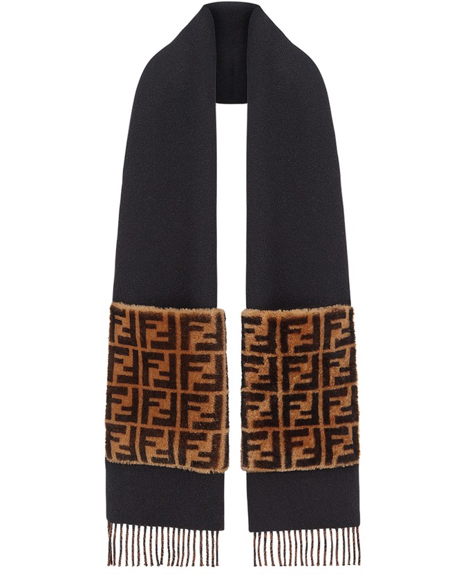 FENDI Touch Of Fur Scarf