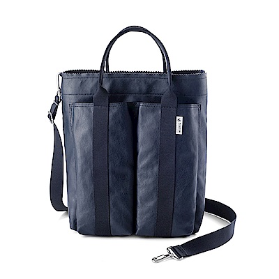 PORTER - 生活選物PUFF休閒實用托特包(M) - 深藍