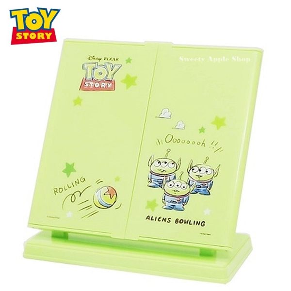 日本限定 迪士尼 玩具總動員 三眼怪 桌上型 折疊 三面鏡 / 化妝鏡 / 鏡子