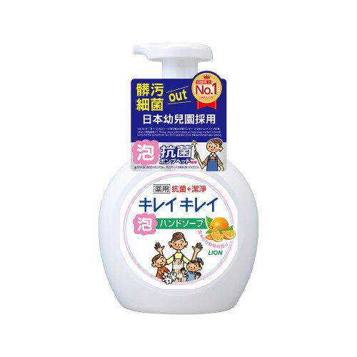 日本獅王LION 趣淨洗手慕斯-清爽柑橘/清新果香(250ml)