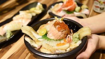 井上禾食 豪華豐盛的海鮮丼飯 / 新鮮味美握壽司，隱身巷弄的優質日式小店