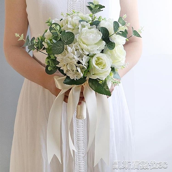 捧花森繫韓式高檔永生新娘手捧花道具仿真鮮花束結婚婚禮影樓婚紗攝影