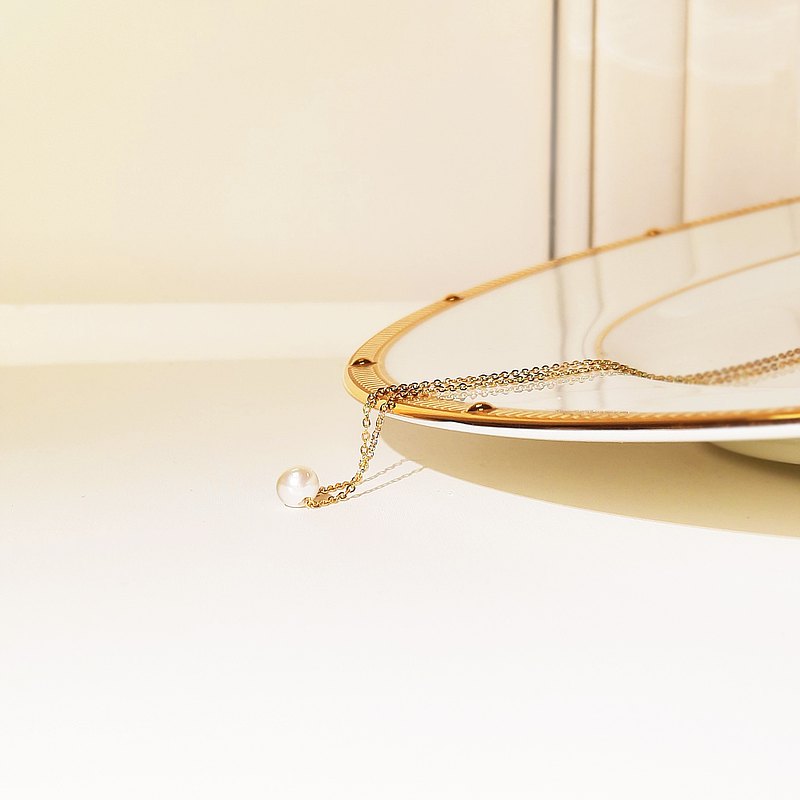 【禮物】珍珠/ 生日石 14K金色項鍊|生日石|幸運色|6月