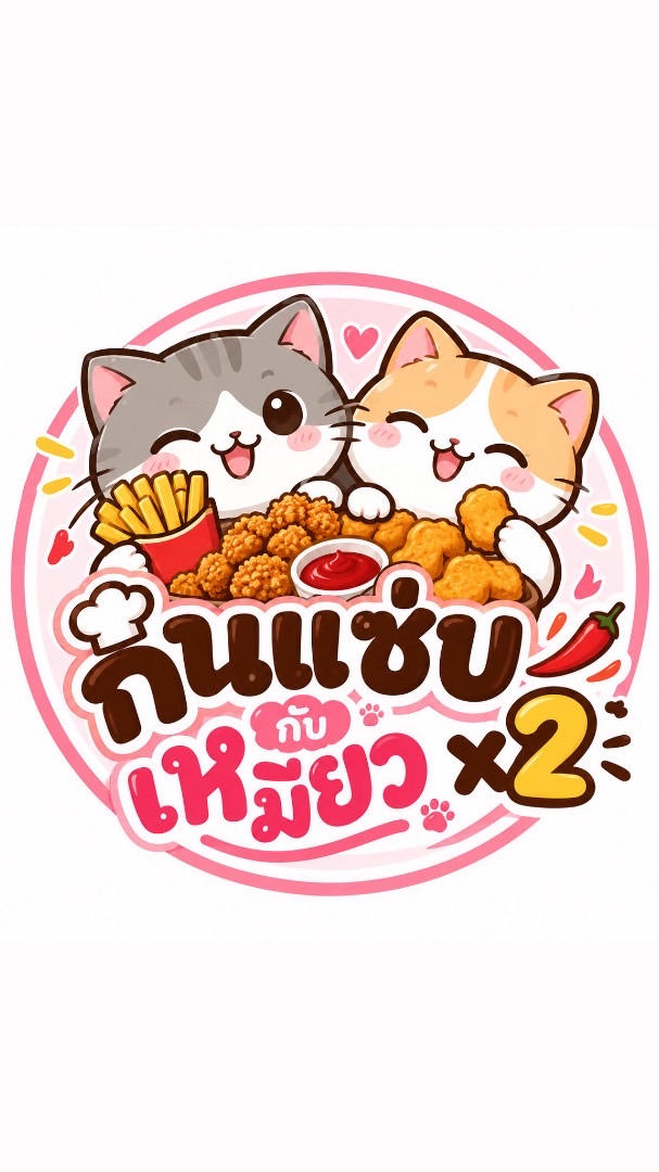 กินแซ่บกับเหมียวx2🍟🍅