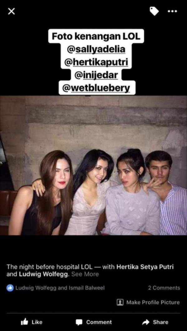 Jessica Iskandar Pasang Foto Kenangan Bareng Ludwig Ayah Anaknya