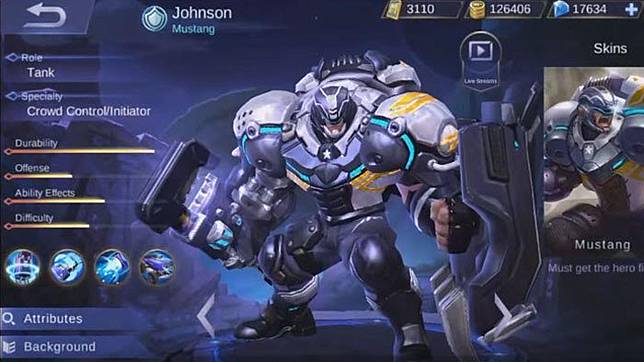 Johnson Mobile Legends Kena Rework, Tampilannya Lebih Keren Sementara Skillnya Berubah Drastis!