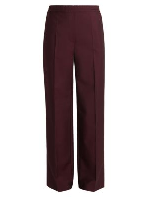 Relaxed in cut, these rich wool and mohair suiting trousers have a sleek straight leg cut and easy-t