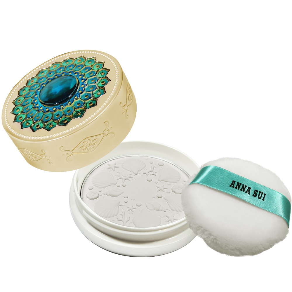 ANNA SUI 安娜蘇 藍夢金雀魔法修護粉餅蕊(25g)+粉餅盒【17GO】