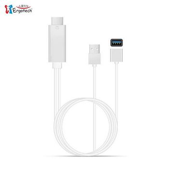 人因科技 MD0120S 全相容 HDMI手機影音傳輸線 2米 銀色 MD0120S