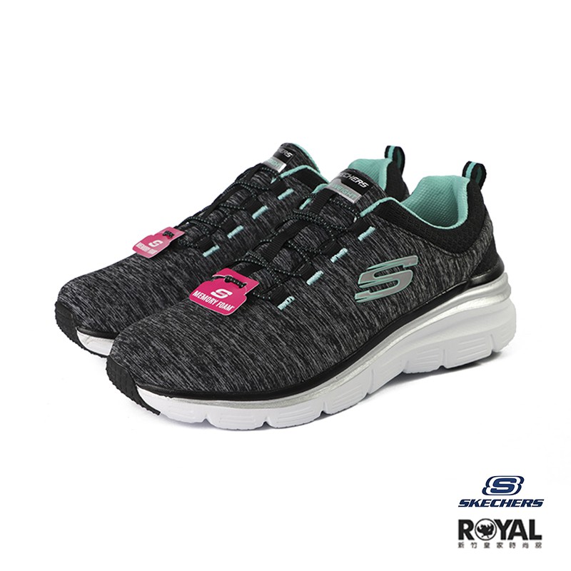 Skechers Fashion Fit 灰色 織布 休閒運動鞋 女款 NO.I9743【新竹皇家 12716BKTQ】