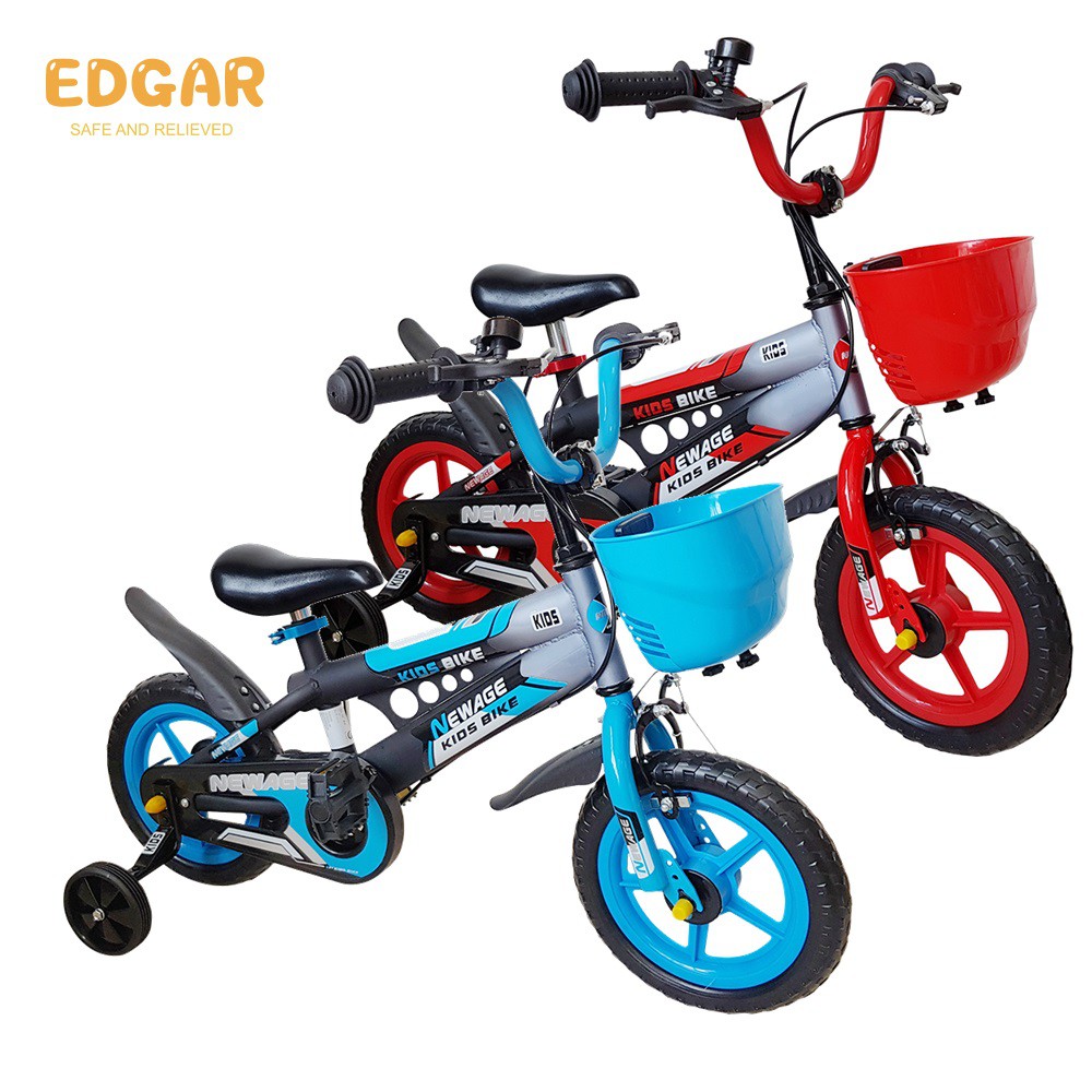 Edgar 12吋英式腳踏車/兒童自行車 (藍色/紅色)兩種顏色可選 廠商直送 大樹