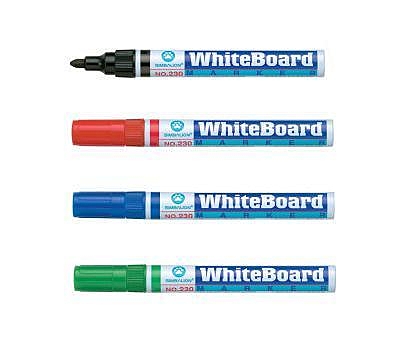 ◎可書寫於一般白板n◎顏色：紅、藍、黑、綠n◎色彩飽和鮮艷n◎環保筆桿材質搭配日本進口1.5mm筆尖