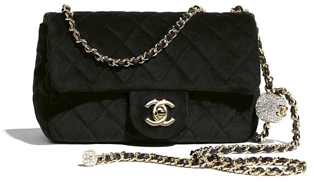 Chanel velvet best sale bag 2020