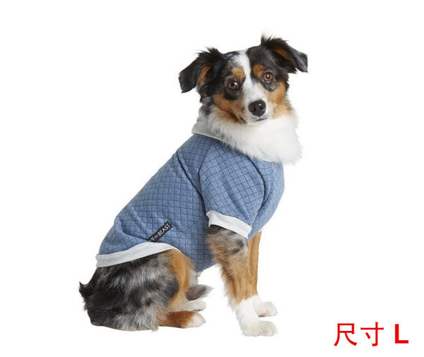 Paw Dreamer 寵物精品 ♥ Baby blue 竹棉 雙側造型連帽長袖上衣 美國紐約製作 Size L