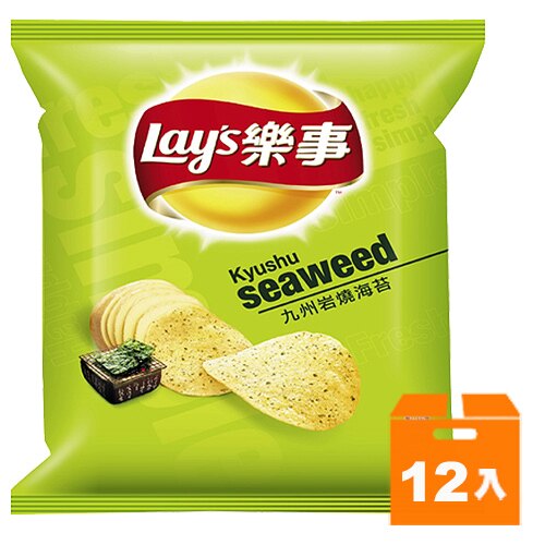 Lay's 樂事 九州岩燒海苔味洋芋片(小) 43g (12入)/箱