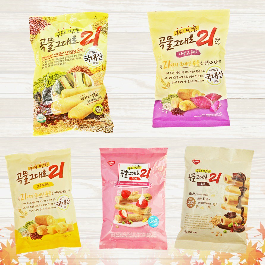 韓國健康營養21穀物棒任選️原味(180g) ️紫薯味/大棗味/起士味/草莓味/巧克力味(150g)新品上市☞☞☞下午茶必備，充滿濃濃穀物的酥脆口感混合糙米、小米、大麥、高梁、黑豆、芝麻等21種穀物，